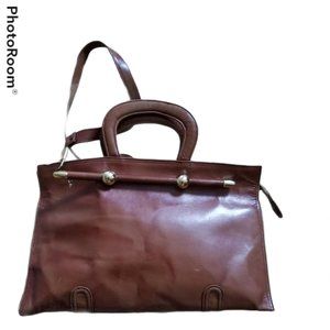 GLO-BELLE Tan Vegan Leather Purse/Clutch